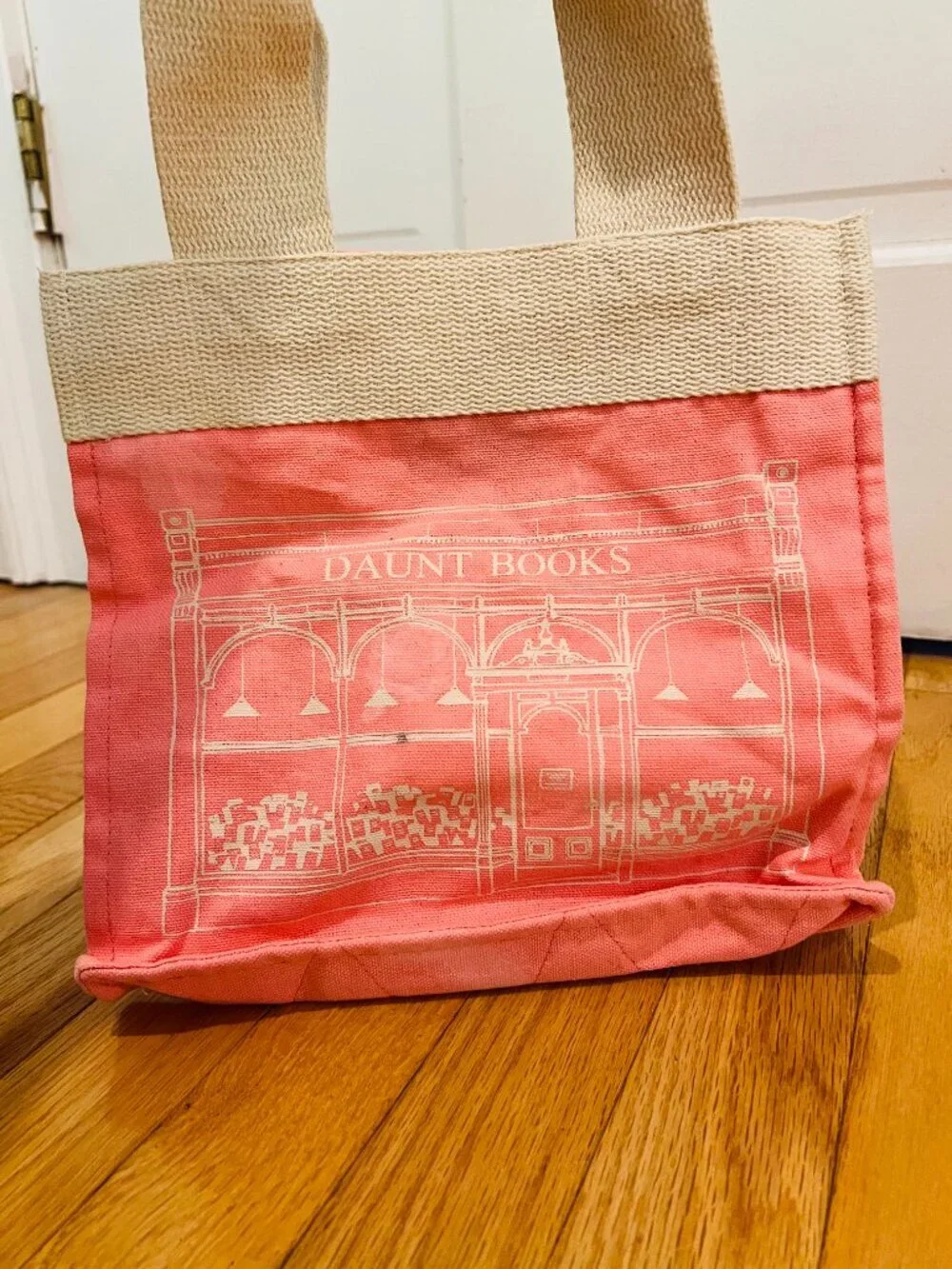 Daunt books London canvas tote bag PINK VERY RARE